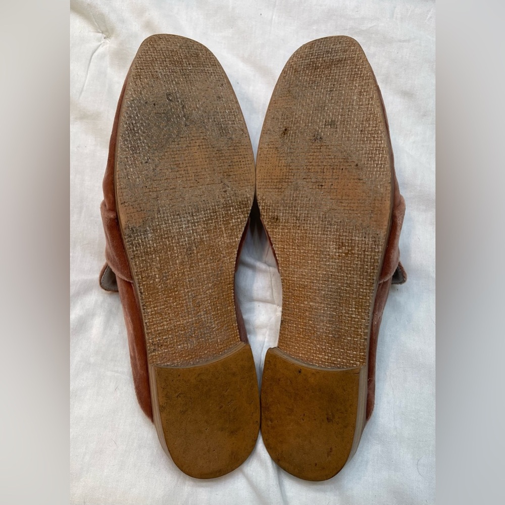 Free People 'At Ease' loafer mule pink velvet women’s EU 41 US 10 - Picture 5 of 7